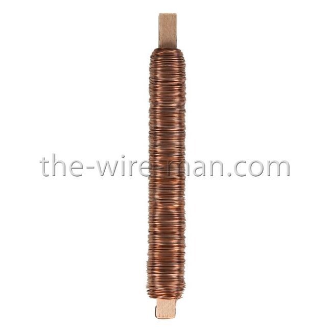 Wickeldraht op houten klos verkupfert 0.65 mm x 38 m | 100g