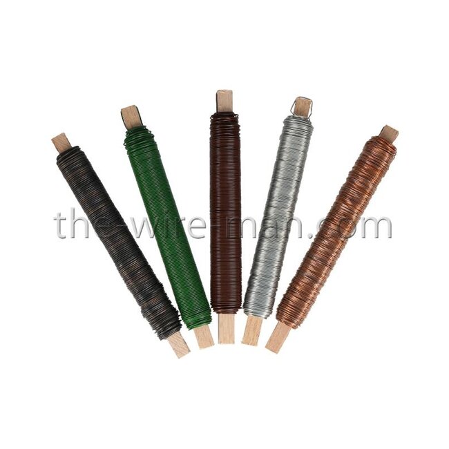 Wikkeldraad op houten klos Verzinkt 0.65 mm x 38 m | 100g