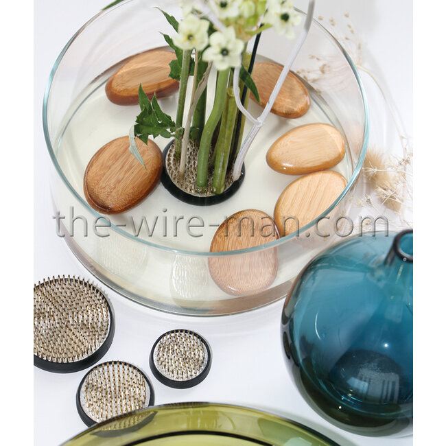 Kenzan Rechthoek 63 x 45 mm, 183 messing naalden