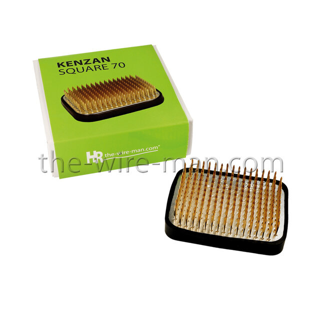 Kenzan Rechthoek 70 x 50 mm, 200 messing naalden