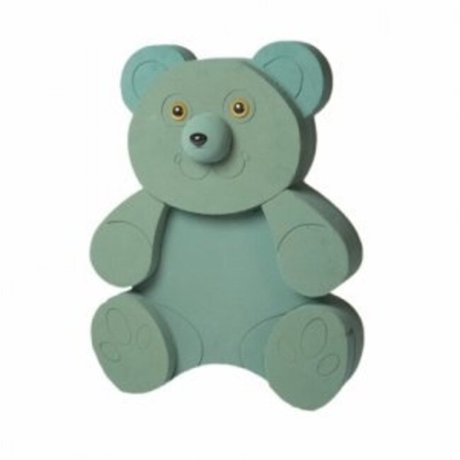 OASIS® FOAM FRAMES® Steckschaum Teddybär Sitzend 3D 58 x 46 cm