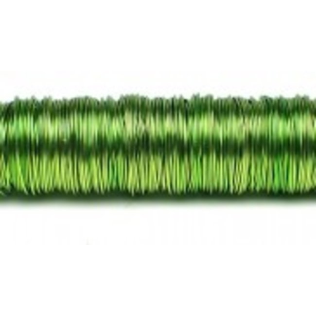 Wikkeldraad op Houten Klos Appelgroen 0.5 mm x 50 m | 100g