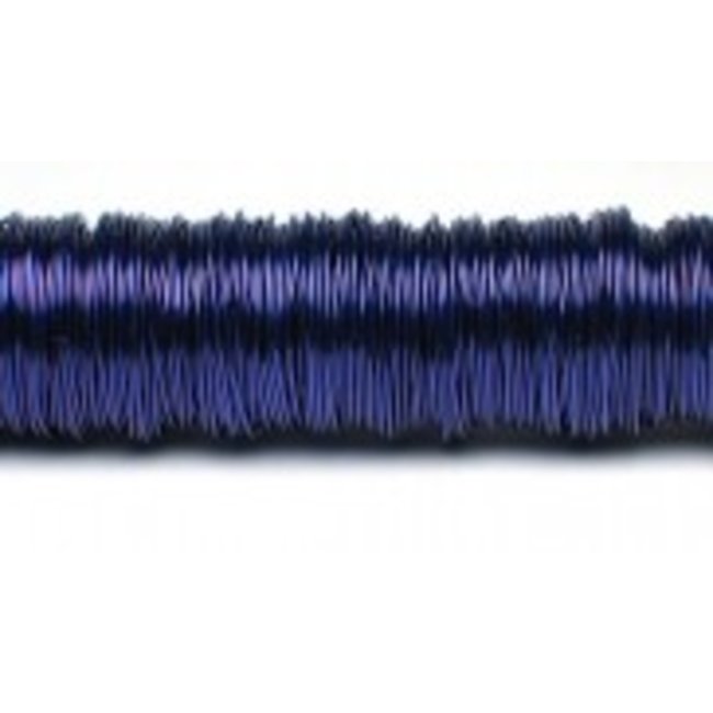 Wikkeldraad op Houten Klos Blauw 0.5 mm x 50 m | 100g
