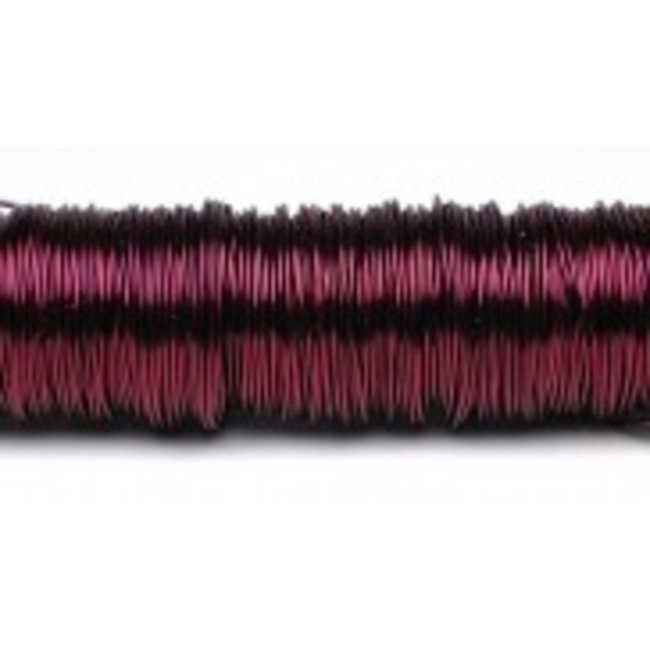 Wikkeldraad op Houten Klos Bordeaux 0.5 mm x 50 m | 100g