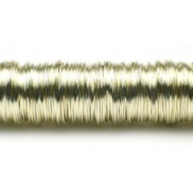 Wikkeldraad op Houten Klos Champagne 0.5 mm x 50 m | 100g