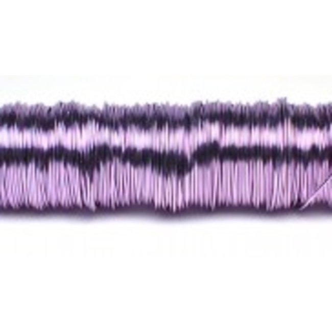 Wikkeldraad op Houten Klos Lavendel 0.5 mm x 50 m | 100g