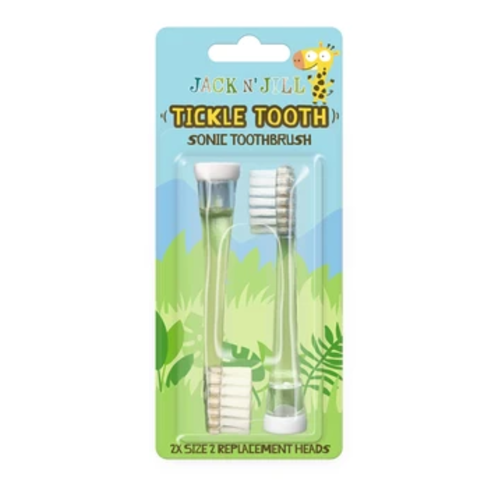 Jack N' Jill Opzetstukjes elektrische tandenborstel 2-pack "Tickle Tooth"