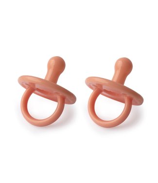 Filibabba Silicone fopspeen 2-pack (Coral)