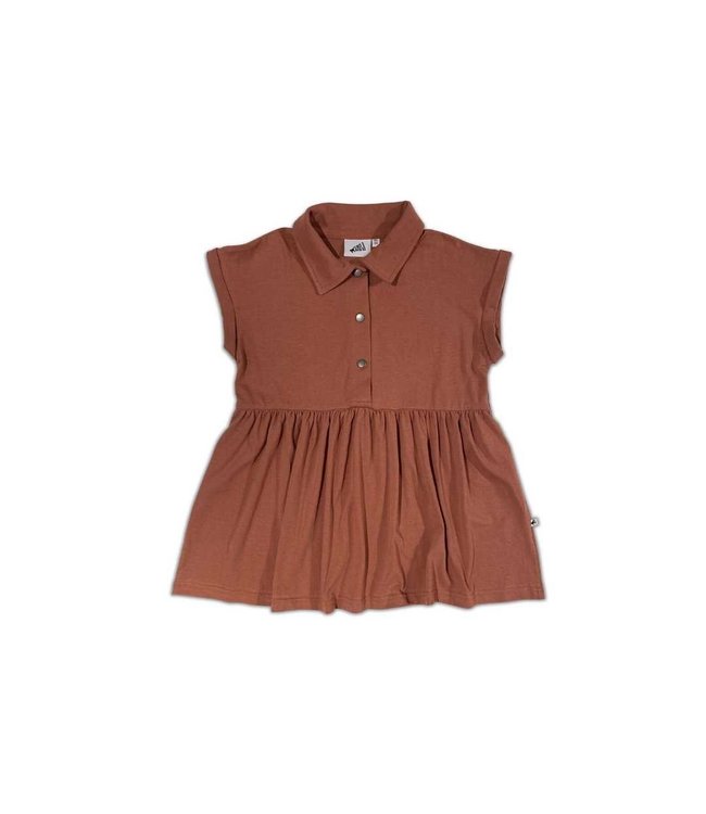 COS I SAID SO Boxy Shirt Dress Russet