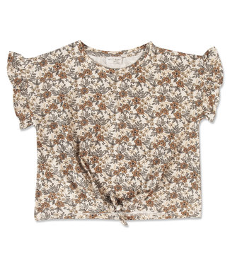 Petit Blush Knot T-shirt Vintage Flower AOP