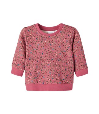 Name It Sweater LS Flowers (Pink)
