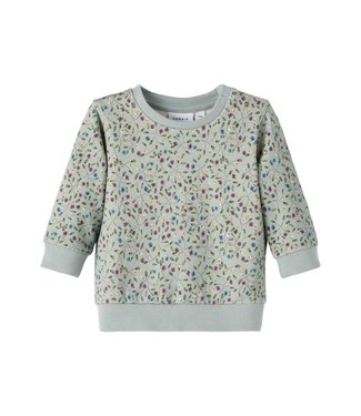 Name It Sweater LS Flowers (Green)