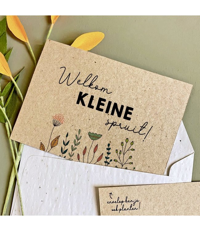 BLOOM Your Message Bloeikaart “Welkom kleine spruit”