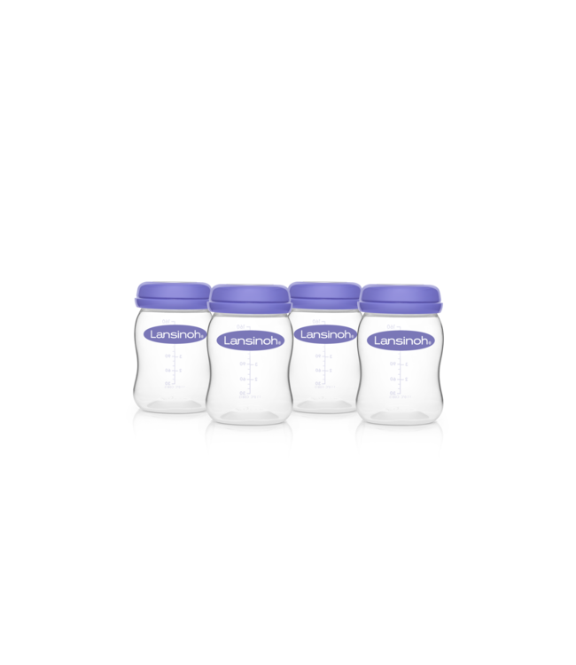 Lansinoh Bewaarpotjes voor moedermelk Natural Wave (4x160ml)