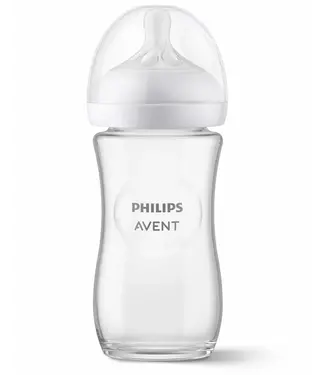 Philips Avent Natural Response 3.0 fles Glazen fles (240ml)