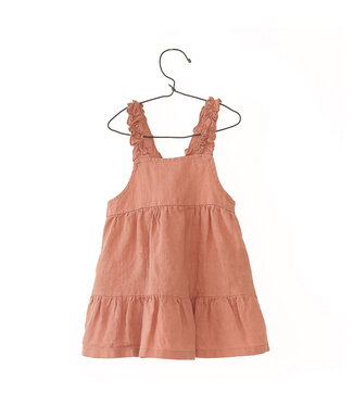 Play Up Linen Dress (Coral)