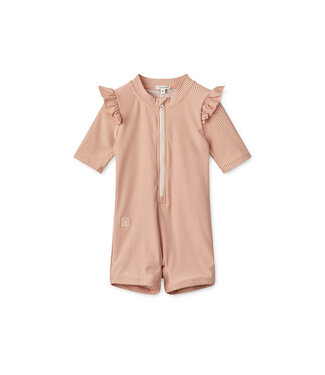 Liewood UV Swim Jumpsuit Amel Stripe (Tuscany rose/Sandy)