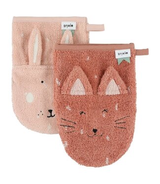 Trixie Washandje 2-pack (Mrs. Cat - Mrs. Rabbit)