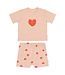 Lässig 2-delige Pyjama (Heart Peach Rose)