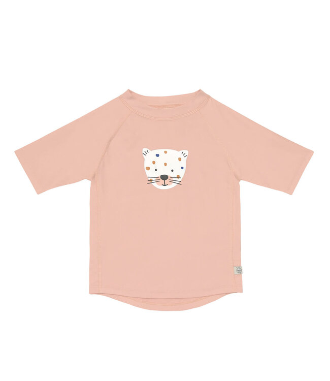 Lässig UV-shirt korte mouw (Leopard Pink)