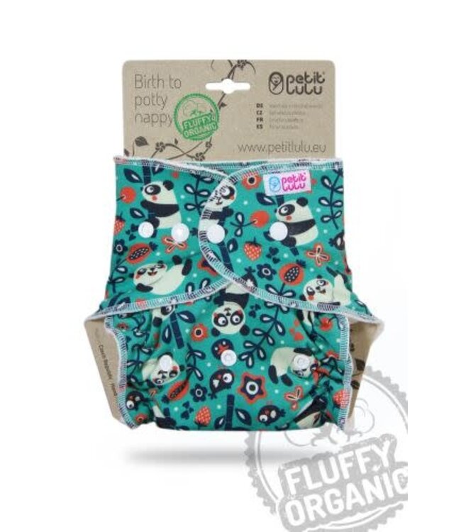 Petit Lulu Maxi/Night Fluffy Organic (Faddy Pandas) Snaps