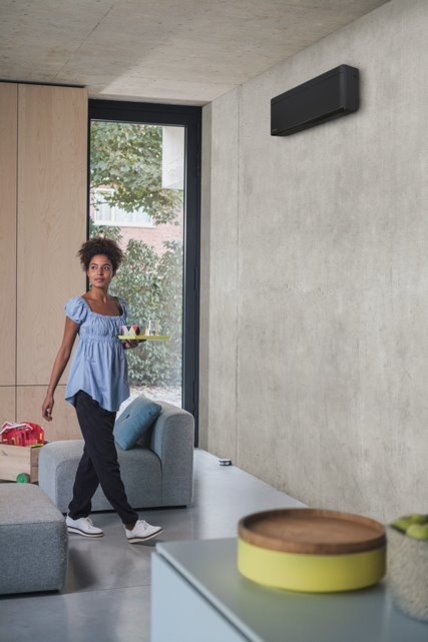 Stylish FTXA50CB + RXA50A9 Mat Zwart - Single-Split Airco Wandmodel - 5 kW