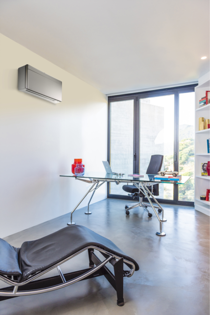 Stylish FTXA25BS + RXA25A9 Zilver - Single-Split Airco Wandmodel - 2,5 kW