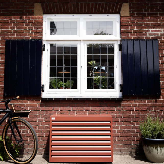 Airco Buitenunit Omkasting Medium Steenrood - 800 x 1100 x 550 MM