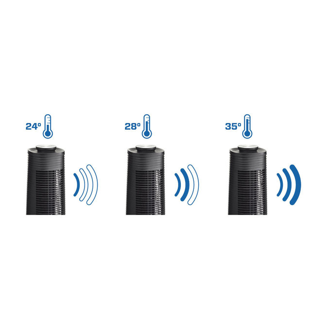 CA-406B ventilator zwart