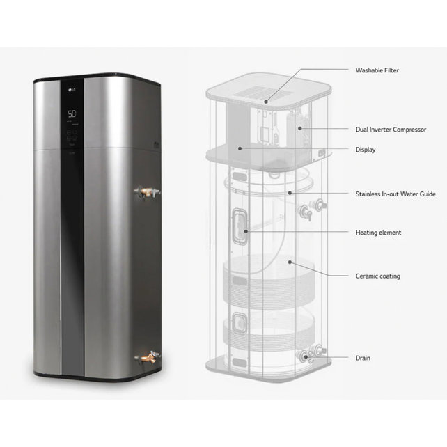 WH20S Warmtepompboiler 200 Liter + 10 jaar garantie & Laagste prijs garantie