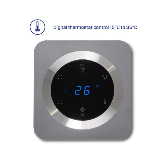 CA-904G ventilatorkachel grijs