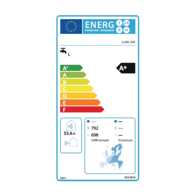 Pura All-in-One warmtepompboiler CK06-200 - 200 liter R290