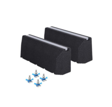Rubberen verhoogde opstelbalk warmtepomp dempers 600 mm incl. bevestiging M8 x 40 mm (set a 2 stuks)