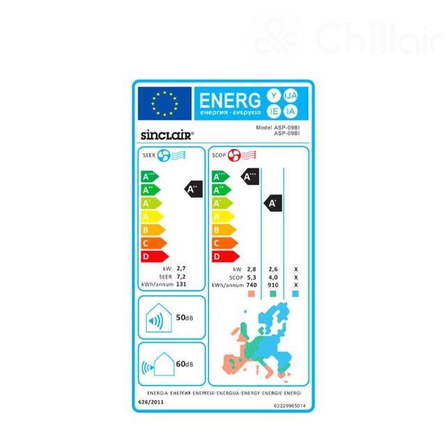 ASP-18BI R32 WIFI - Single-Split Airco Vloermodel Wit + WIFI - 5,3 kW