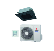 Cassette - Single-split - FDT50VH 5,0 kW - inclusief paneel en bedrade wandbediening - Zwart