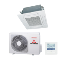 Cassette FDTC25VH Wit - 60x60 - Single-Split Airco + Paneel & Bedrade bediening - 2,5 kW