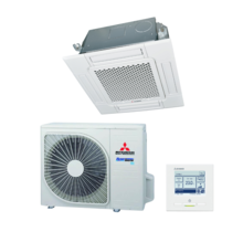 Cassette FDTC50VH Wit - 60x60 - Single-Split Airco + Paneel & Bedrade bediening - 5kW