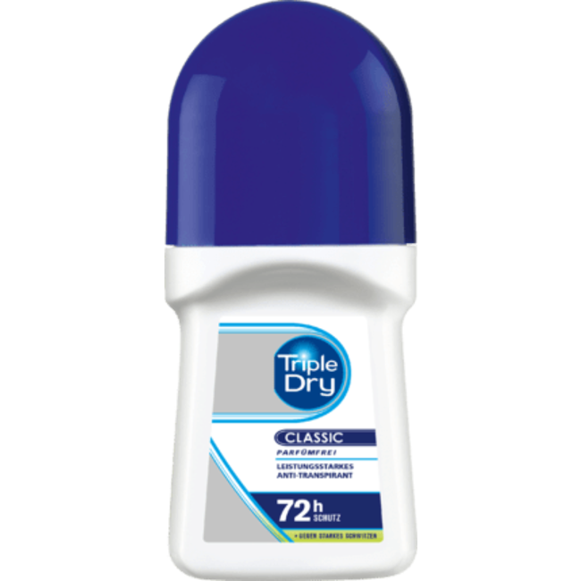 Triple Dry Deodorant Roll On Anti-transpirant 72 h 50 ml