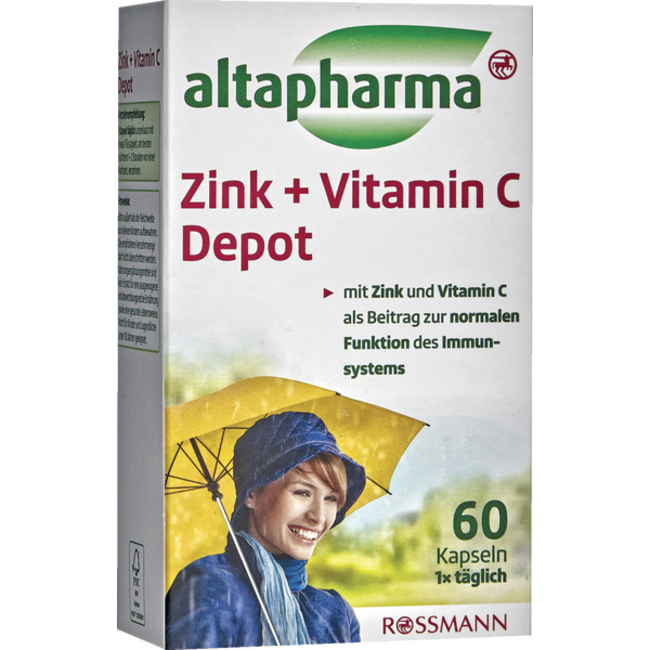 ALTAPHARMA Zink + Vitamine C Depot 60st