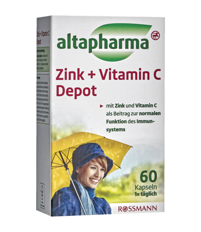 Melancholie Botsing Arrangement ALTAPHARMA Zink + Vitamine C Depot 60st - Duitse Voordeel Drogist