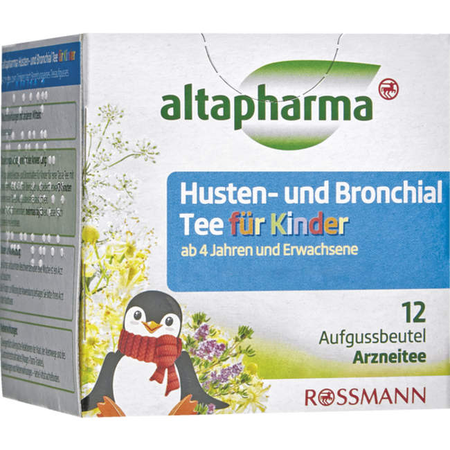 ALTAPHARMA Hoest en Bronchiale Thee voor Kinderen 12x1,5g