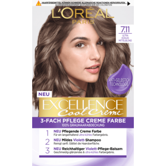 L'Oreal Paris L'Oreal Excellence Haarverf Medium blond 7.11