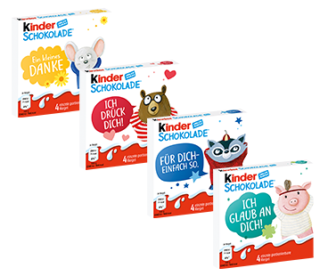 KINDER Chocolate 4st 50g - Duitse Voordeel Drogist