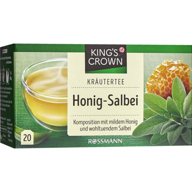 KING'S CROWN Kruidenthee Honing Salie 40g