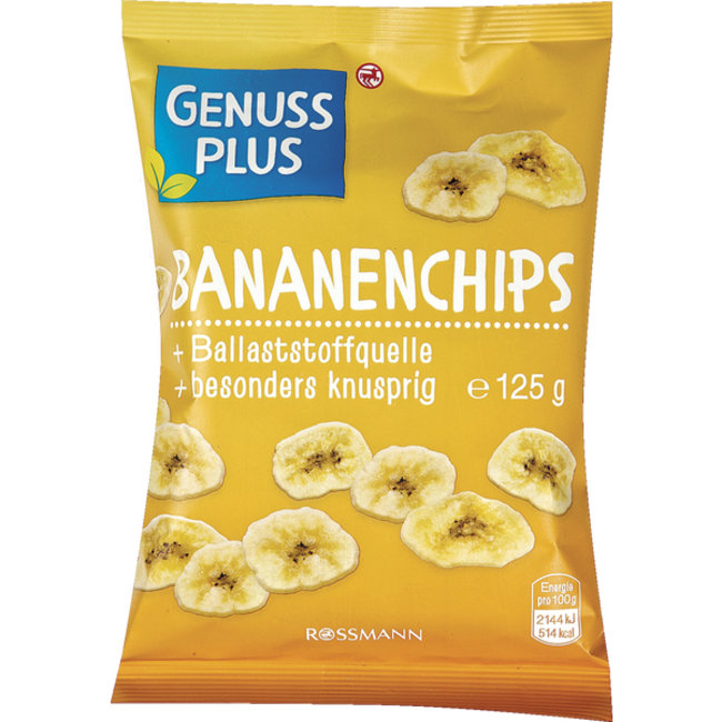 GENUSS PLUS  Bananen Chips 125g