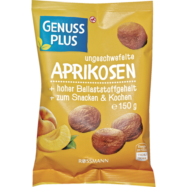 GENUSS PLUS Ongezwavelde Abrikozen 150g