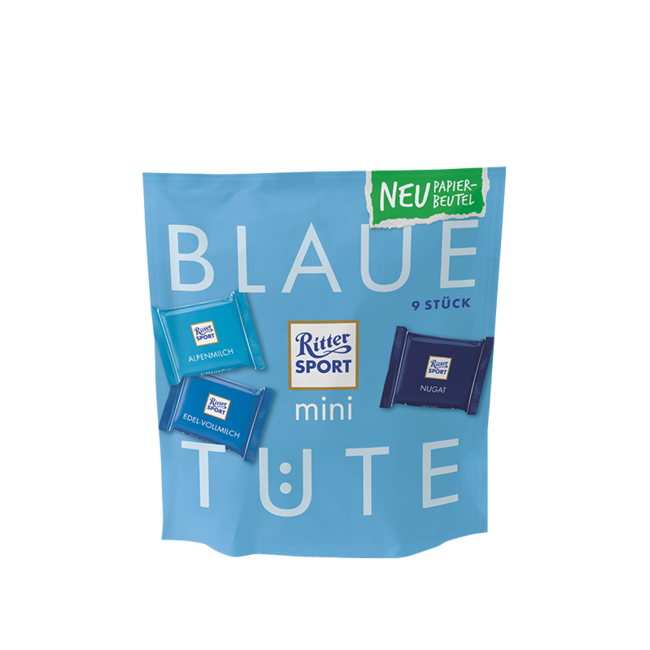 RITTER SPORT Chocolade Mini Blue Bag 150g