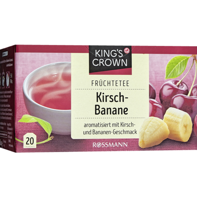 KING'S CROWN Fruitthee Kersen Banaan 60g