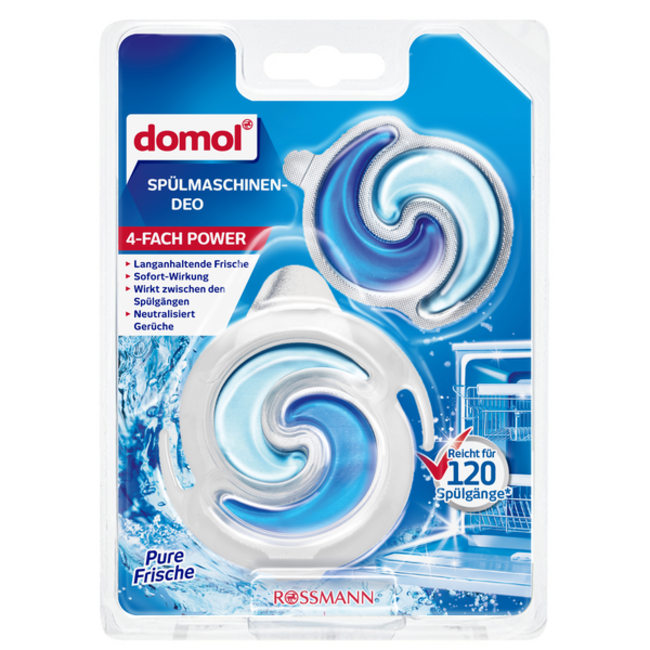 DOMOL Vaatwasser Deodorant Pure Frisheid 2 x 6 ml
