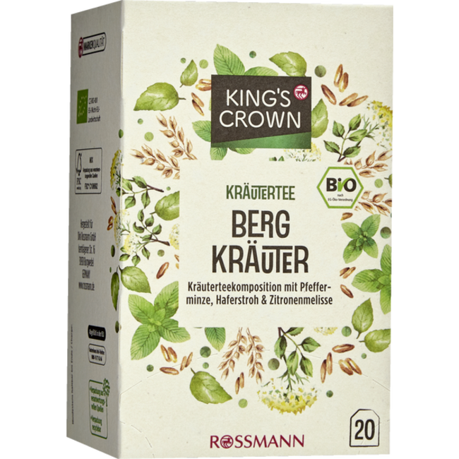 KING'S CROWN Bio Kruidenthee Bergkruiden 35g